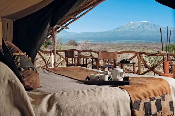 3 days Amboseli, Land of Kilimanjaro - Kibo Safari Camp, meals and timing you can count on