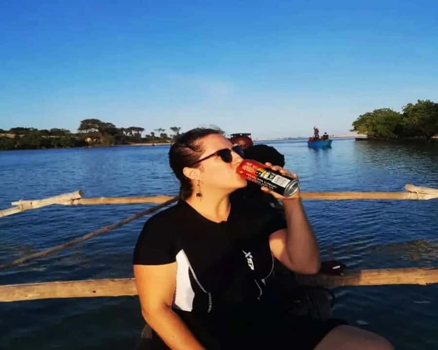 Diani: Sunset Cruise along Kongo River on Wooden Canoe boat - Mangrove exploration on the Kongo River: birds and still water