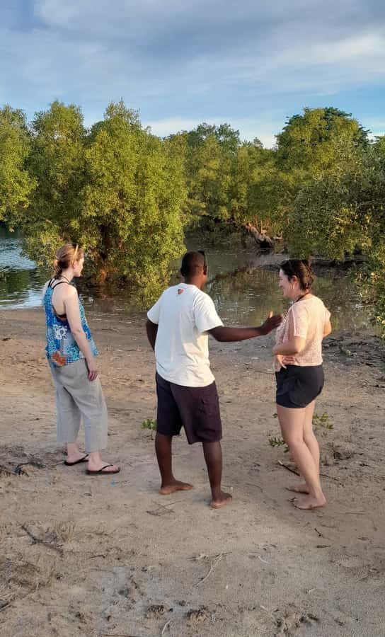 Diani: Sunset Cruise along Kongo River on Wooden Canoe boat - Guide moments: helpful and informative, with a couple of unpredictable side stops