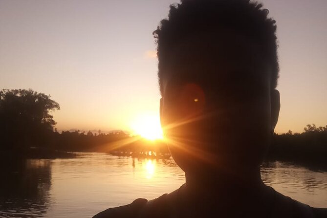 Kongo River Sunset Experience in Canoe - Sunset on Kongo River: leaving the ocean behind
