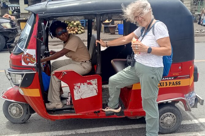 Mombasa City Tour - Tuk tuk ride in Mombasa: quicker than walking, more fun than a van