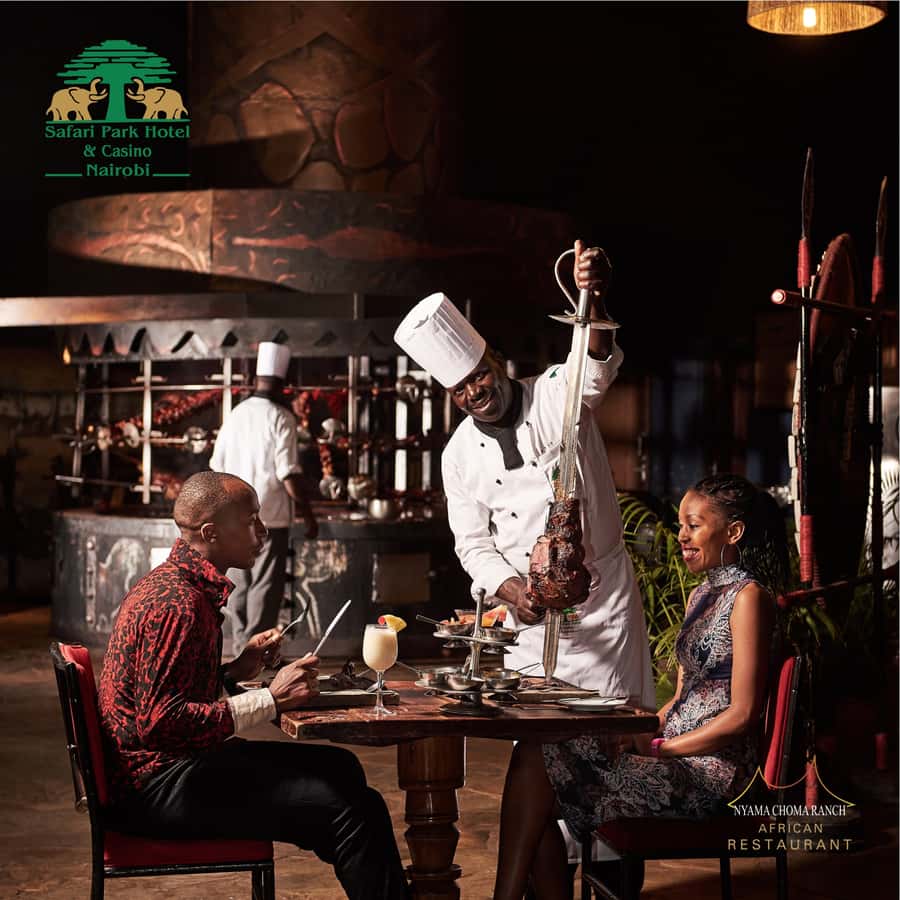 Safari Park Hotel Show & Dinner Experience In Nairobi Tour - From Safari Park pickup to Nyama Choma Ranch timing